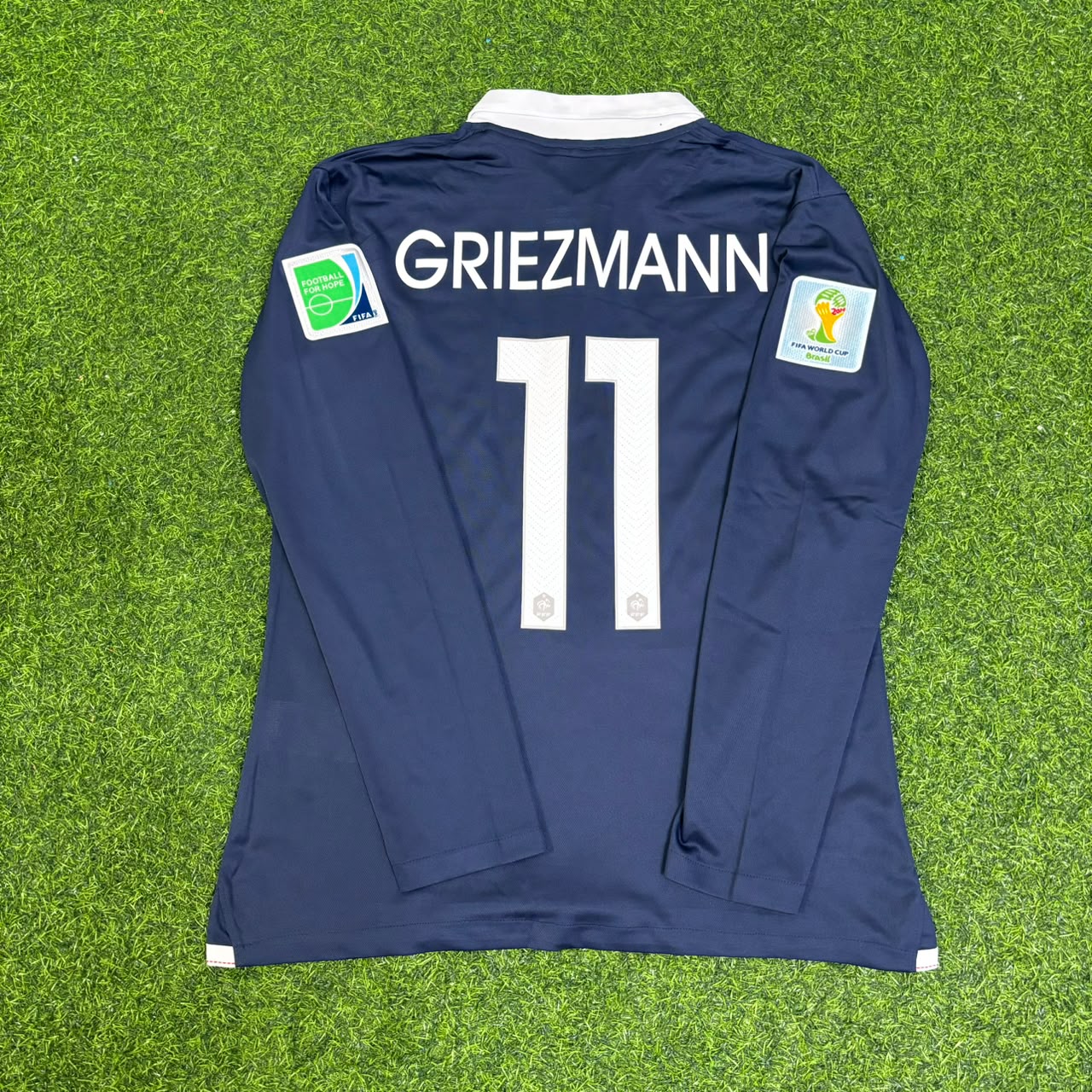 Antoine Griezmann #11 Frankreich 2014 WM Langarm Fußballtrikot