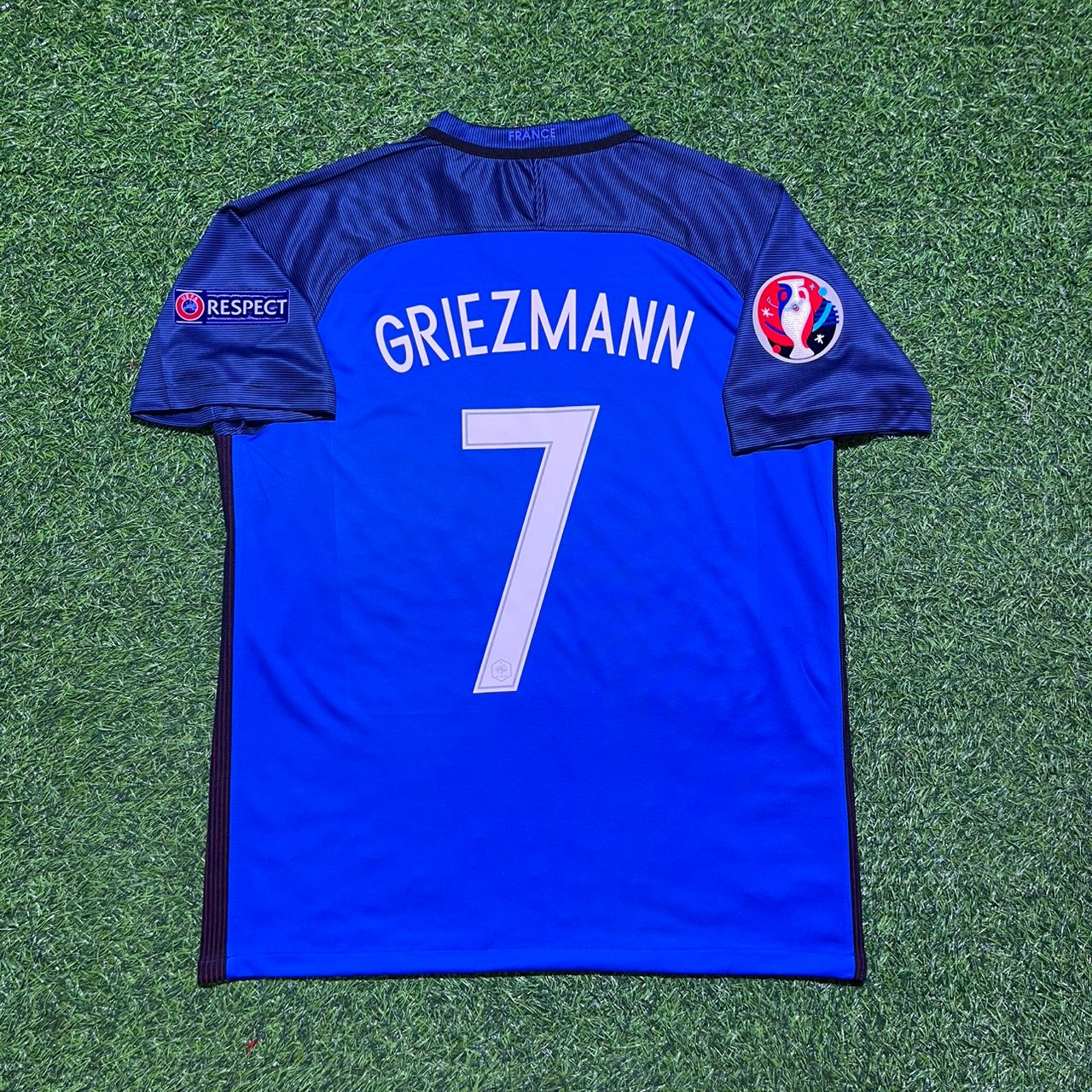Antoine Griezmann #7 France Euro 2016 Home Retro Football Jersey