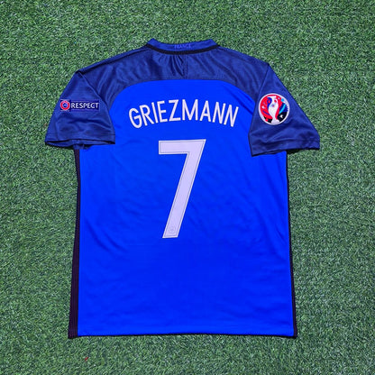 Antoine Griezmann #7 France Euro 2016 Home Retro Football Jersey