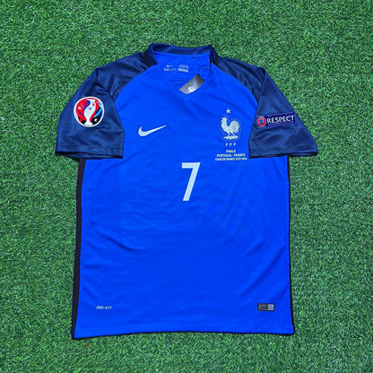 Antoine Griezmann #7 France Euro 2016 Home Retro Football Jersey