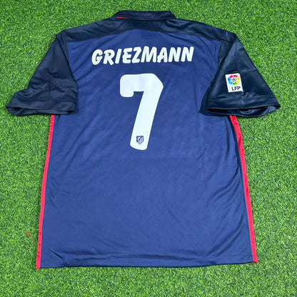 Antoine Griezmann Atletico Madrid 2015-2016 Retro Football Jersey