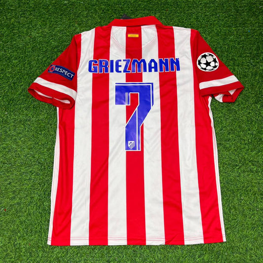 Antoine Griezmann Atlético Madrid 2014 Home Retro Football Jersey