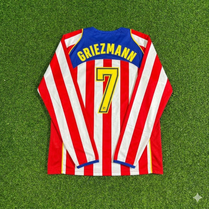 Antoine Griezmann #7 Atlético Madrid Spider-Man Long Sleeve Retro Football Jersey