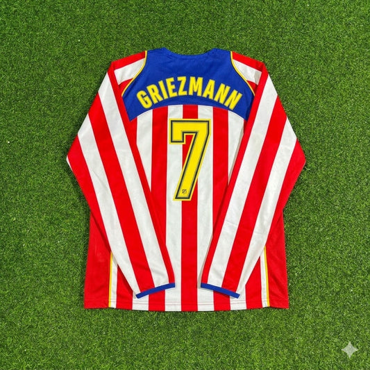 Antoine Griezmann #7 Atlético Madrid Spider-Man Long Sleeve Retro Football Jersey