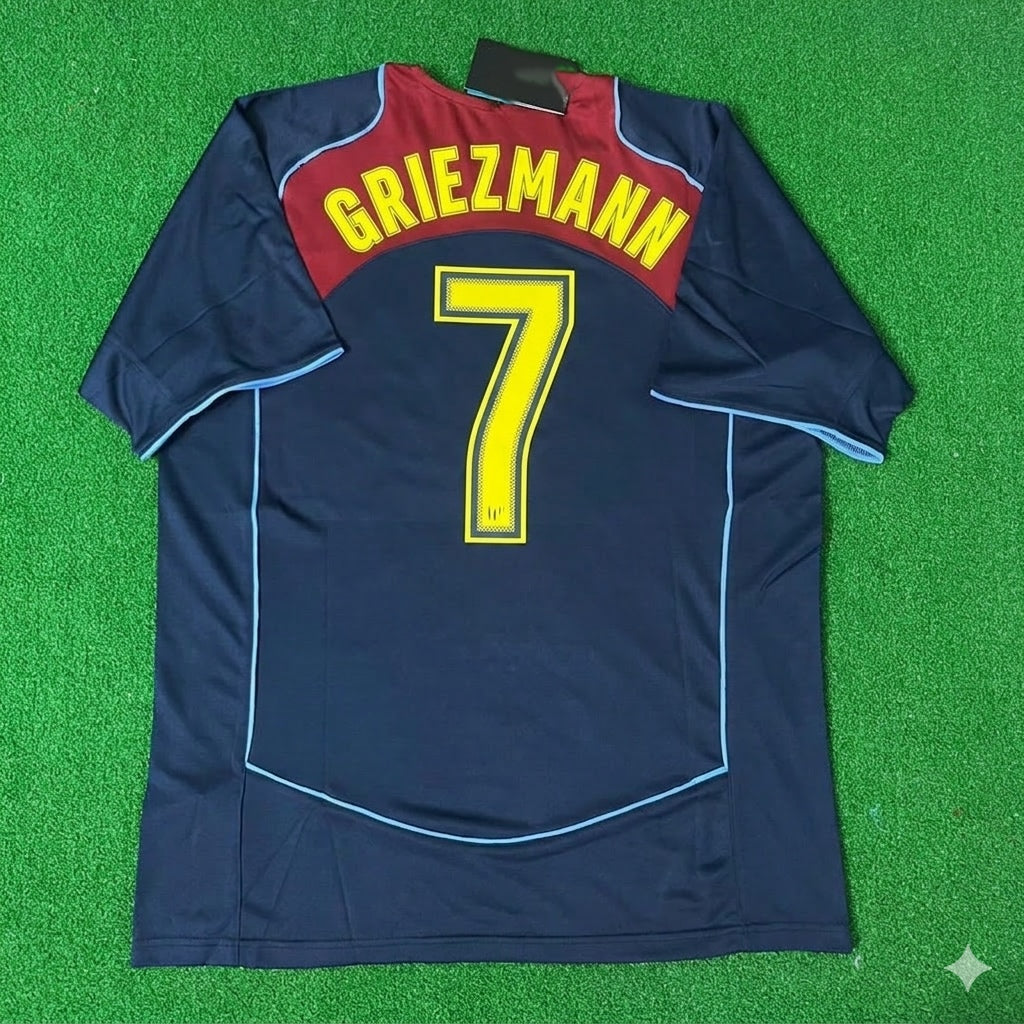 Antoine Griezmann #7 Atletico Madrid SpiderMan Retro Football Jersey