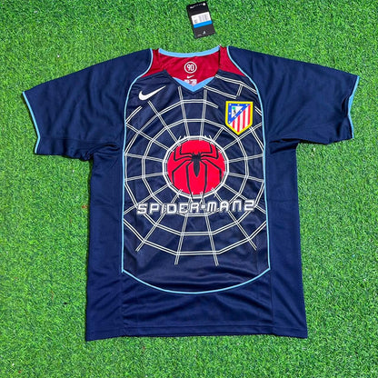 Antoine Griezmann #7 Atletico Madrid SpiderMan Retro Football Jersey