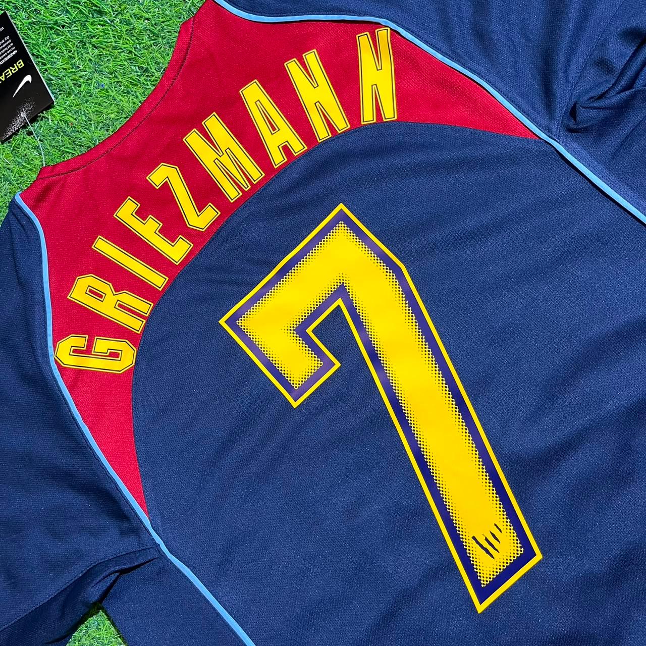 Antoine Griezmann #7 Atletico Madrid SpiderMan Retro Football Jersey