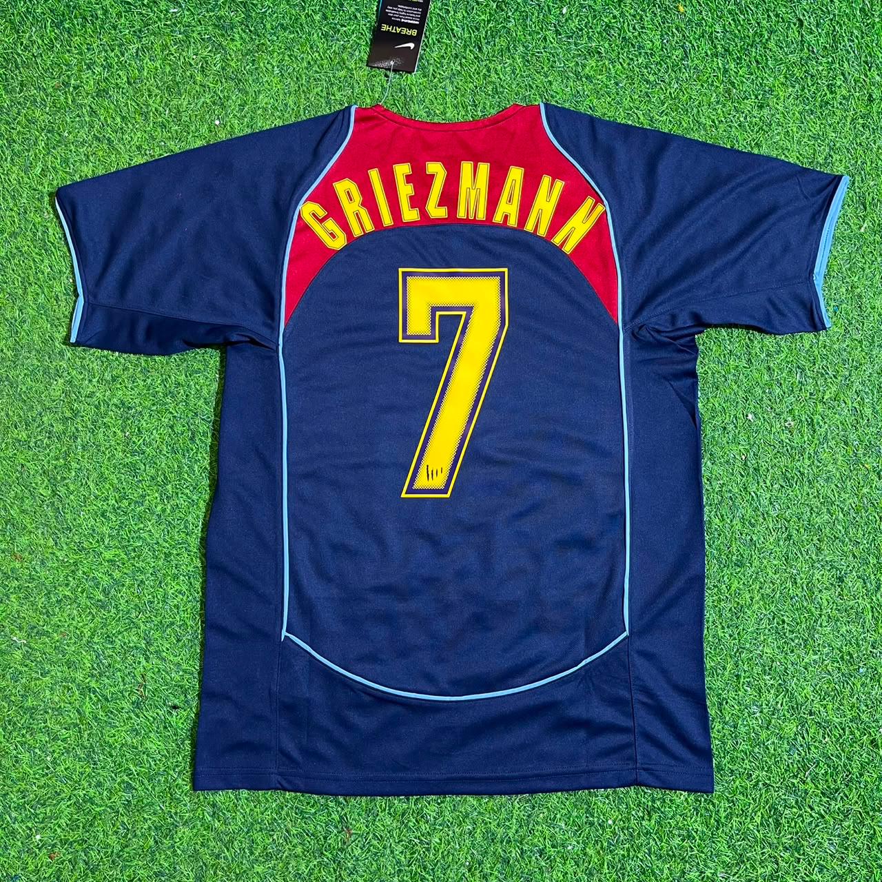 Antoine Griezmann #7 Atletico Madrid SpiderMan Retro Football Jersey