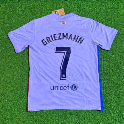 Antoine Griezmann #7 Barcelona 2021-22 Season Retro Jersey Trikot Soccer Shirt