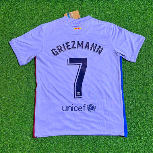 Antoine Griezmann #7 Barcelona 2021-22 Season Retro Jersey Trikot Soccer Shirt