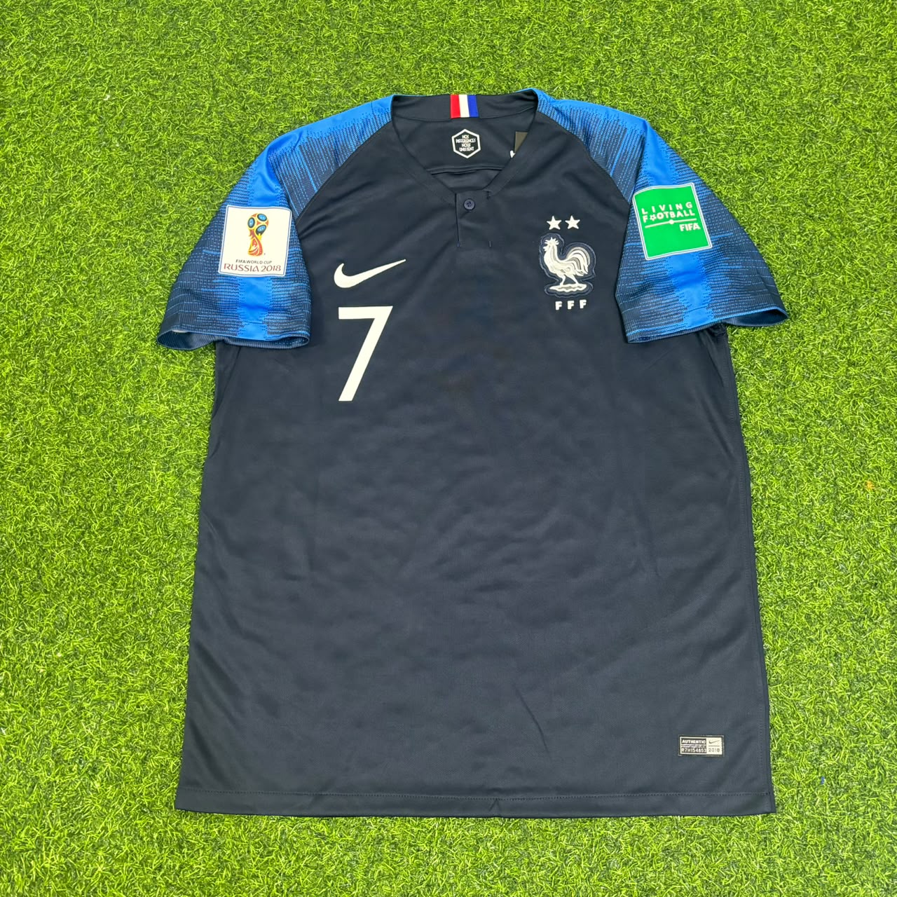 Antoine Griezmann 7 France 2018 World Cup Final Retro Jersey Maillot Trikot Soccer Shirt