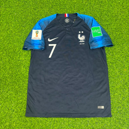 Antoine Griezmann 7 France 2018 World Cup Final Retro Jersey Maillot Trikot Soccer Shirt