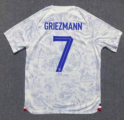 Antoine Griezmann #7 France 2022 World Cup Away Retro Jersey Maillot Trikot Soccer Shirt