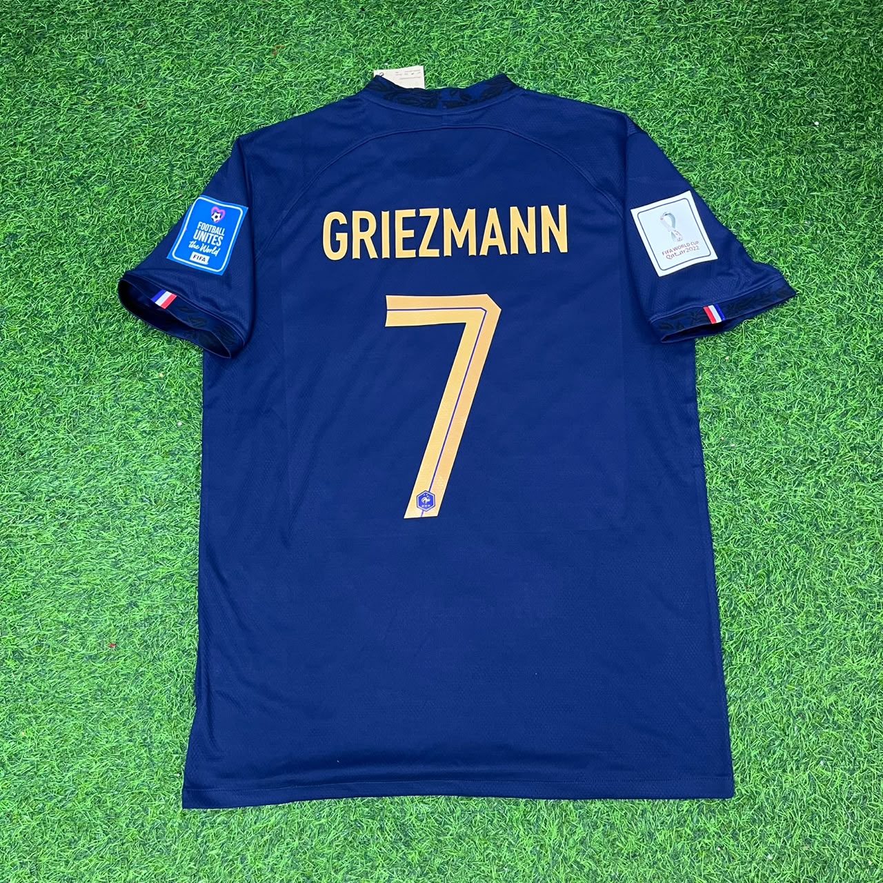 Antoine Griezmann France 2022 World Cup Final Retro Jersey Maillot Trikot Soccer Shirt