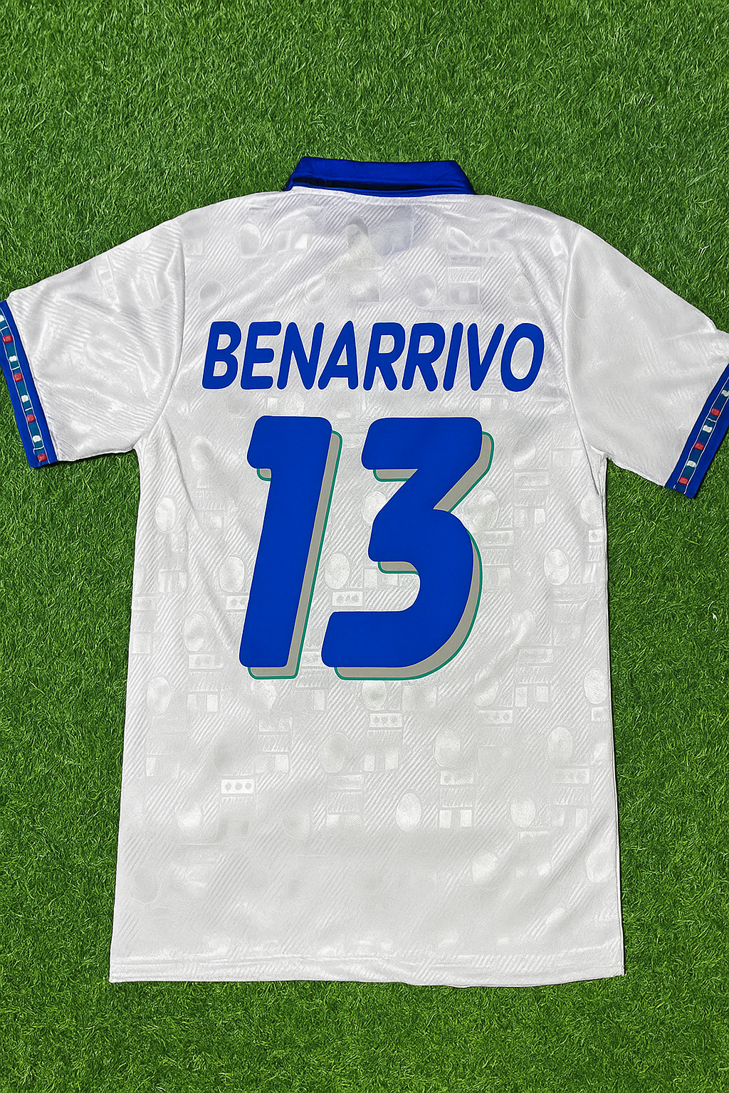 Antonio Benarrivo Italy 1994 World Cup White Retro Football Jersey Kit