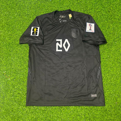 Antonio Nusa #20 Norwegen WM 2026 Schwarzes Auswärts-Fußballtrikot