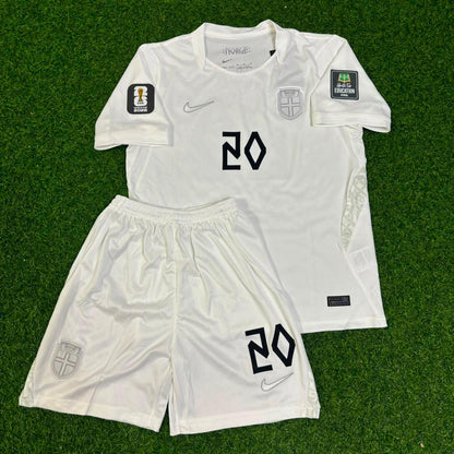 Antonio Nusa Norway 2026 World Cup Kids White Football Jersey