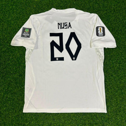 Antonio Nusa Norway 2026 World Cup Kids White Football Jersey