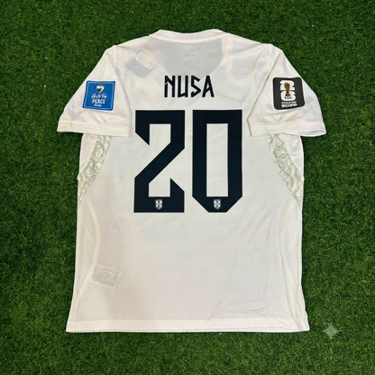 Antonio Nusa #20 Norway 2026 World Cup White Football Jersey