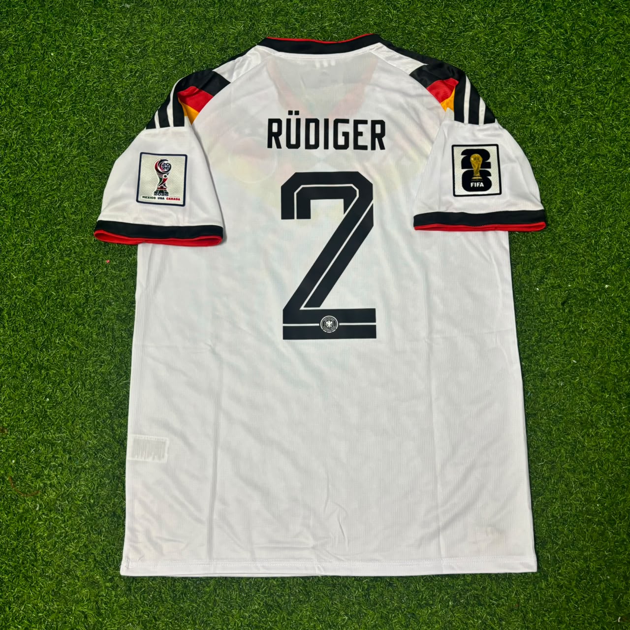 Antonio Rüdiger #2 Germany 2026 World Cup Home Football Jersey Kit