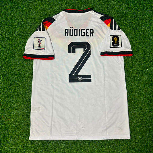 Antonio Rüdiger #2 Germany 2026 World Cup Home Football Jersey Kit