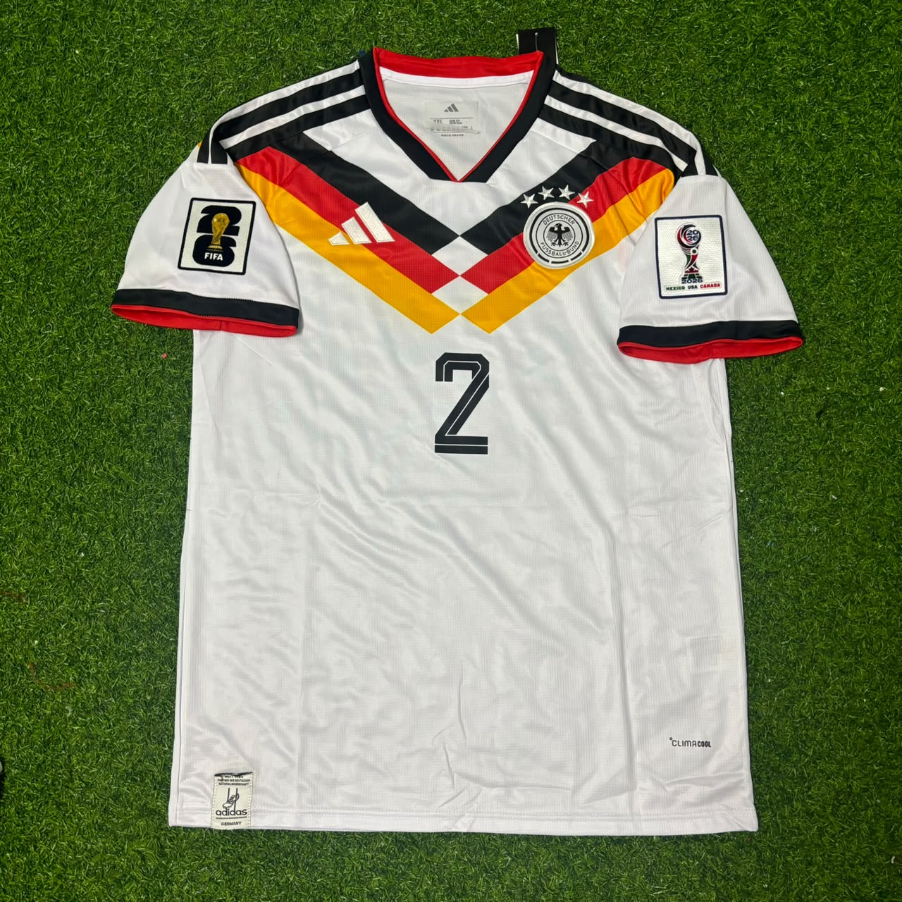 Antonio Rüdiger #2 Germany 2026 World Cup Home Football Jersey Kit
