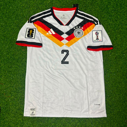 Antonio Rüdiger #2 Germany 2026 World Cup Home Football Jersey Kit