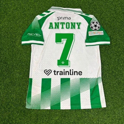 Antony #7 Real Betis 2027 Home New Season Green White Football Jersey Trikot Maillot