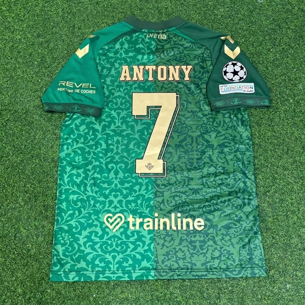 Antony #7 Real Betis 2027 Away New Season Champions League Patch Football Jersey Trikot Maillot