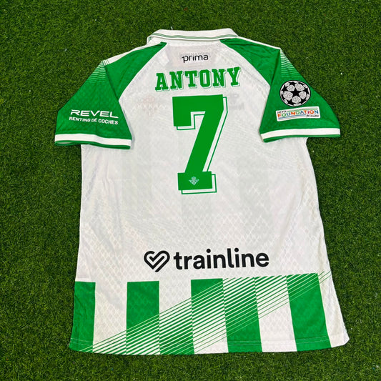 Antony Real Betis 2027 Home New Season Green White Football Jersey Trikot Maillot
