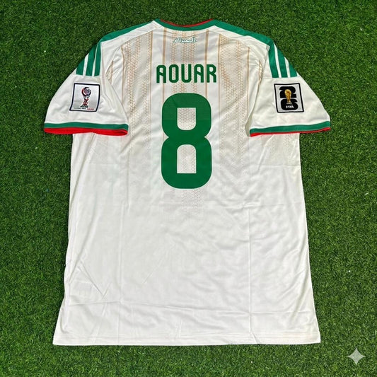 Houssem Aouar Algeria 2026 World Cup White Football Jersey