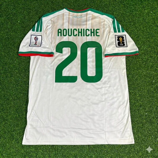 Adil Aouchiche Algeria 2026 World Cup White Football Jersey
