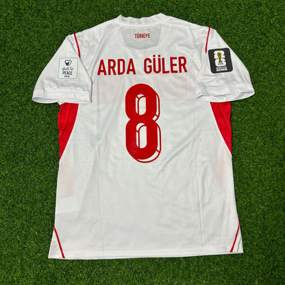 Arda Güler #8 Turkey Türkiye 2026 World Cup Away White Football Jersey