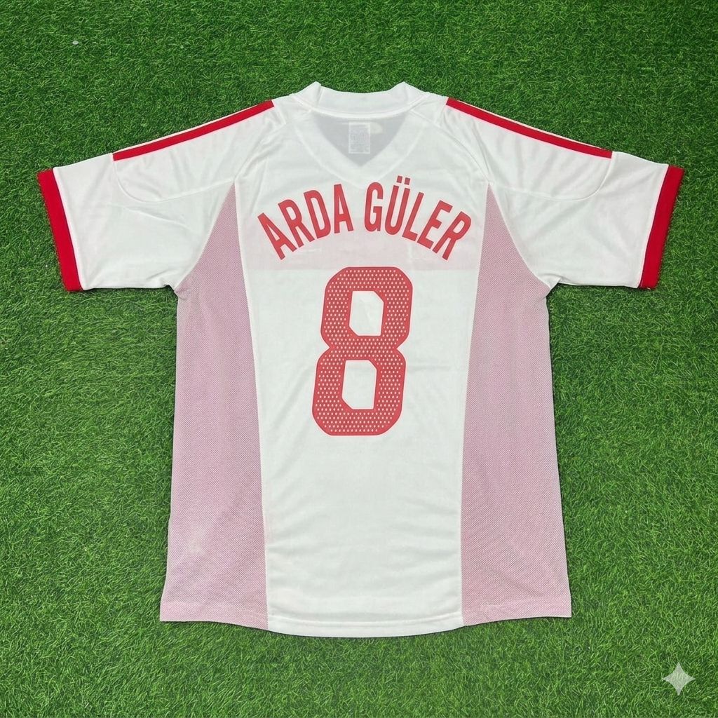 Arda Güler Türkiye White Retro Football Jersey
