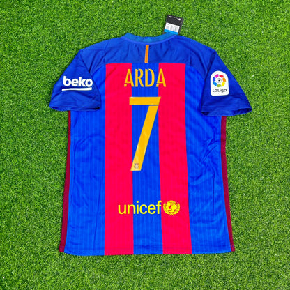 Arda Turan – Barcelona 2016/17 Home Retro Jersey Trikot Maillot Soccer Shirt