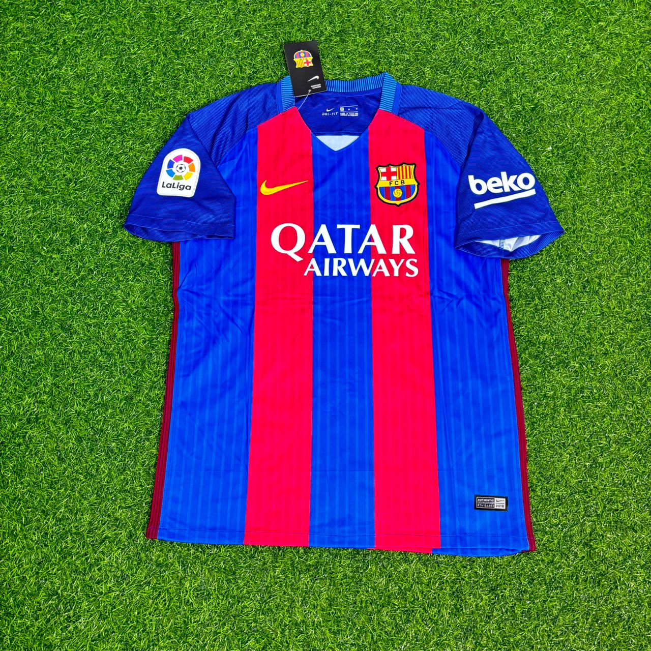 Arda Turan – Barcelona 2016/17 Home Retro Jersey Trikot Maillot Soccer Shirt