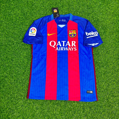 Arda Turan – Barcelona 2016/17 Home Retro Jersey Trikot Maillot Soccer Shirt