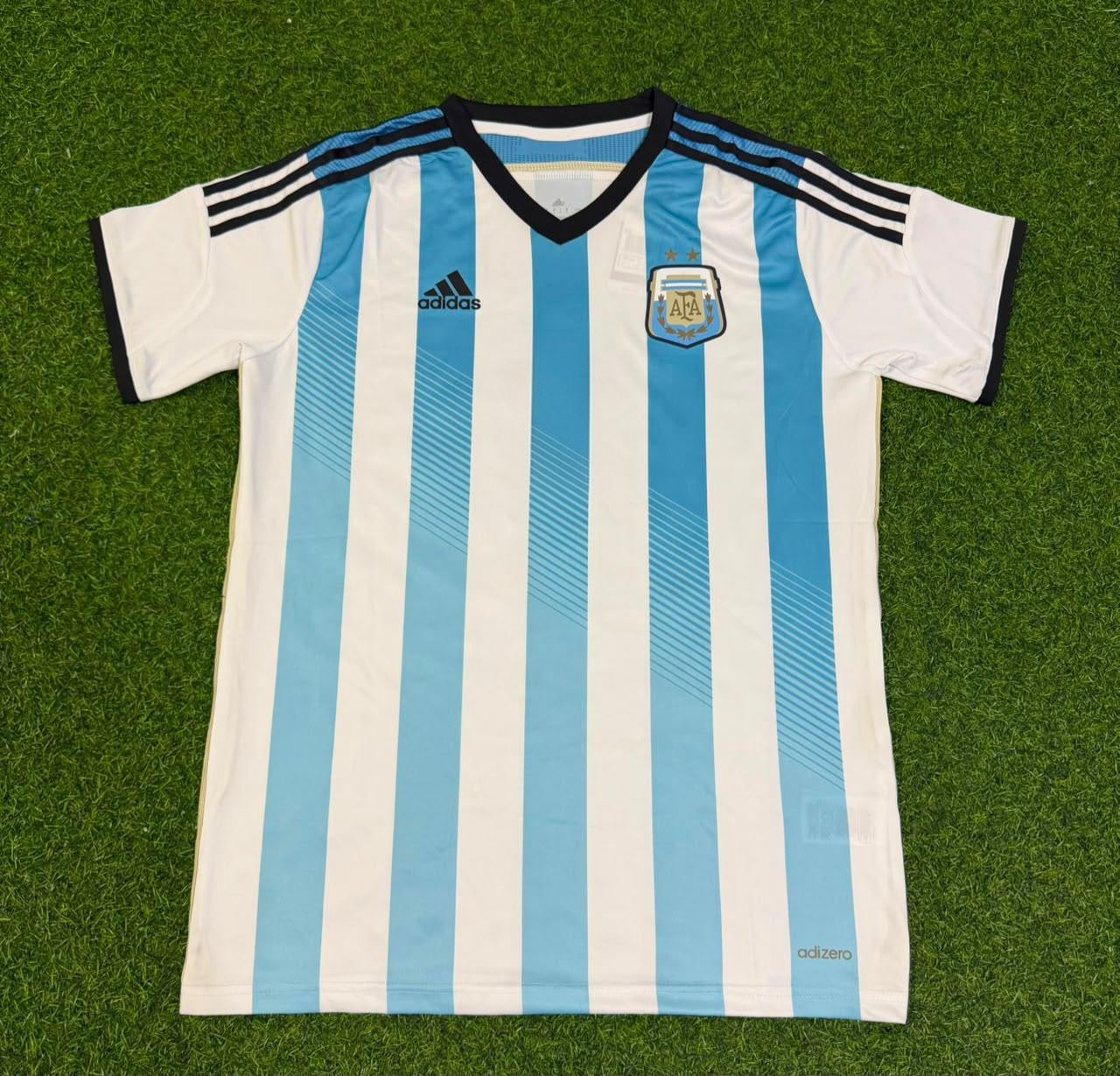 Ezequiel Lavezzi Argentina 2014 World Cup Home Retro Jersey Trikot Soccer Shirt