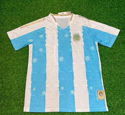 Argentina Commerative Anniversary Football Jersey Trikot Maillot