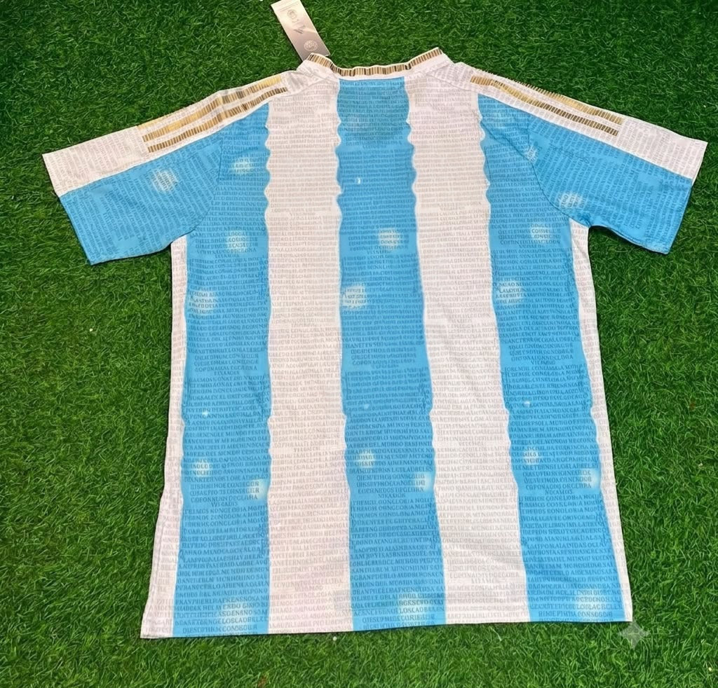 Argentina Commerative Anniversary Football Jersey Trikot Maillot