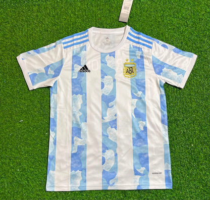 Sergio Kun Agüero - Argentina Retro Kit Jersey Trikot Maillot Soccer Shirt