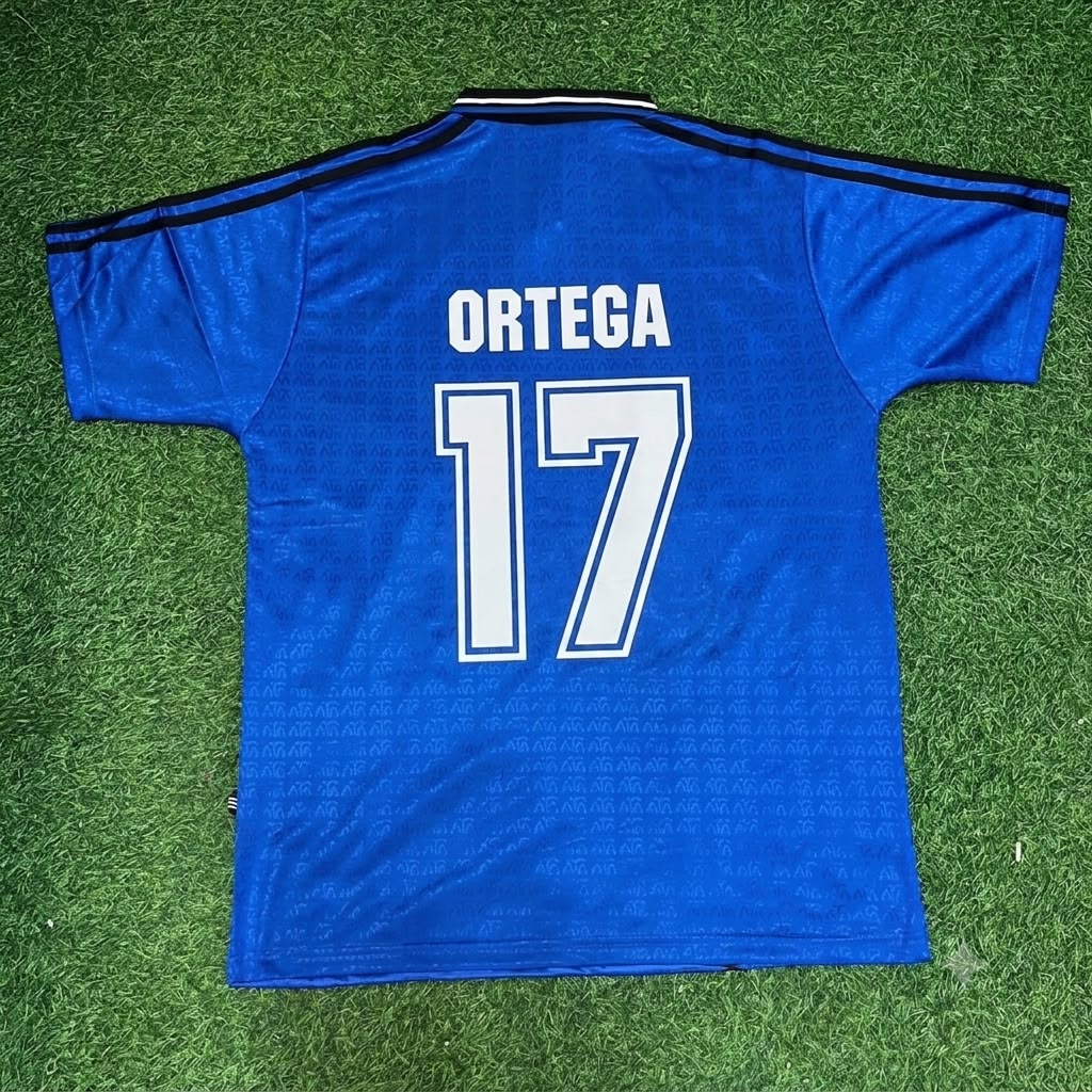 Ariel Ortega Argentina 1994 Season Away Blue Retro Jersey Trikot Soccer Shirt