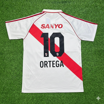 Maillot domicile rétro d'Ariel Ortega, River Plate, saison 1993/1994