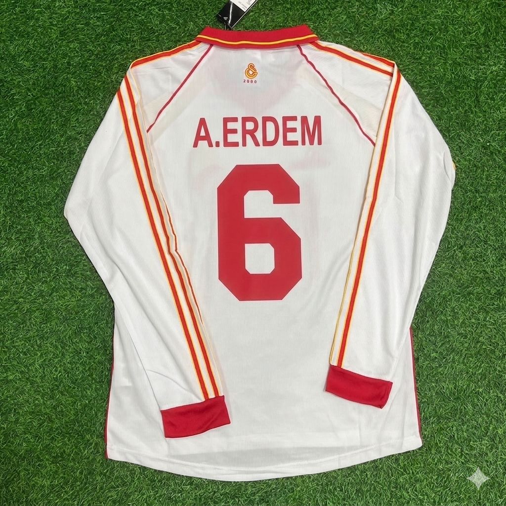 Arif Erdem Galatasaray UEFA 2000 Final Retro Football Jersey Kit
