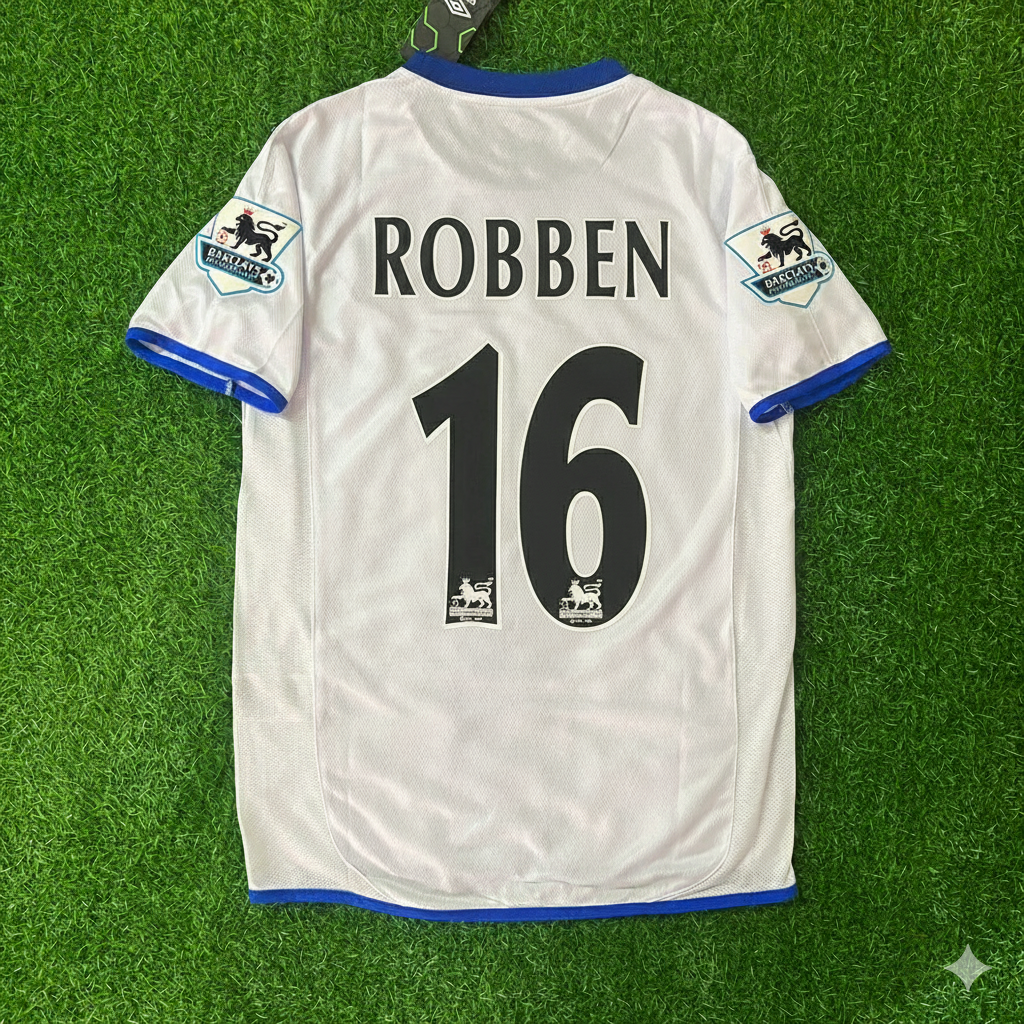 Arjeen Robben Chelsea Away 2004 Retro Football Jersey