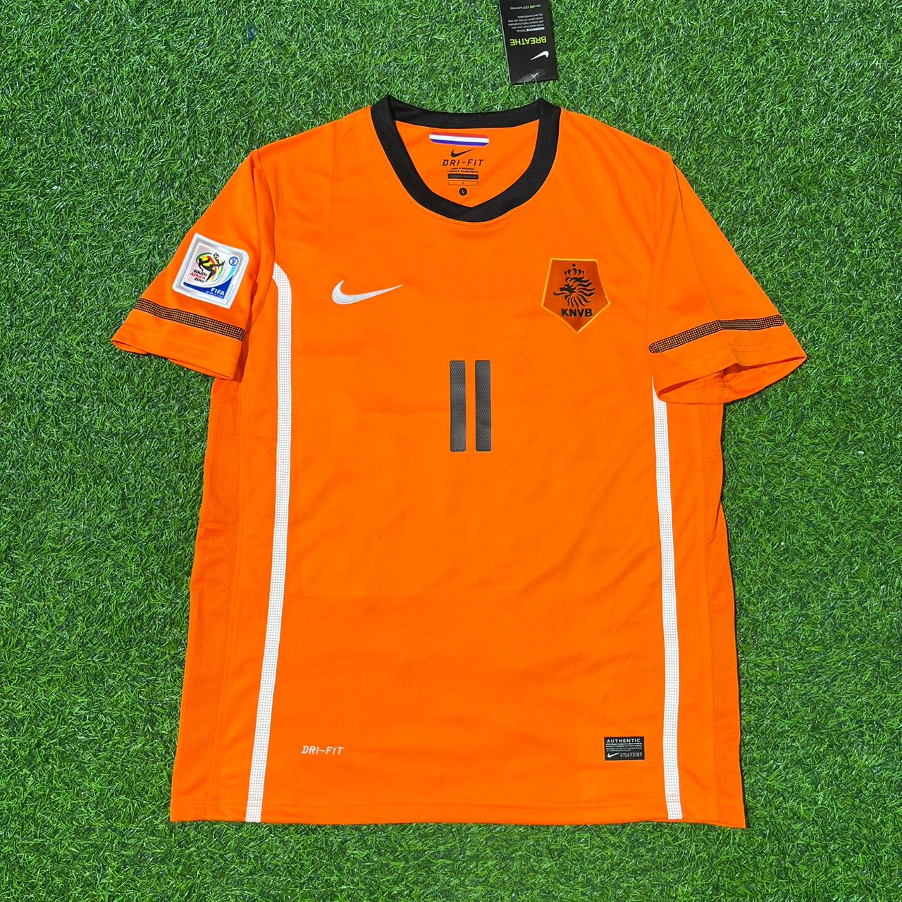 Arjen Robben Netherlands 2010 World Cup Final Football Jersey Kit