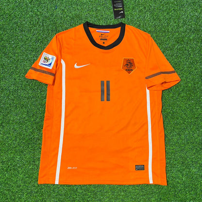 Arjen Robben Netherlands 2010 World Cup Final Football Jersey Kit