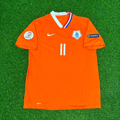 Arjen Robben Netherlands EURO 2008 Home Retro Football Jersey