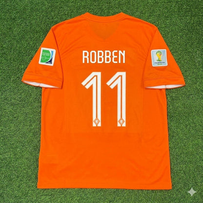 Arjen Robben Netherlands 2014 World Cup Home Football Jersey