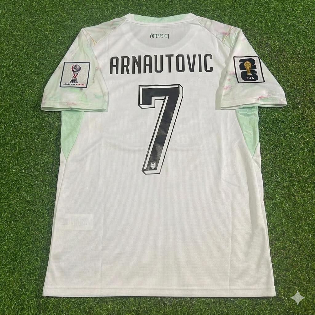 Marko Arnautovic Austria White 2026 World Cup Football Jersey